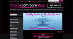 Desktop Screenshot of choicebathroomshop.co.uk